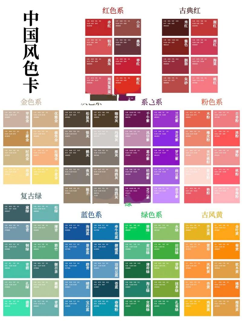 2021 精品国色卡一卡二,蕴含浓郁中国风,彰显文化底蕴