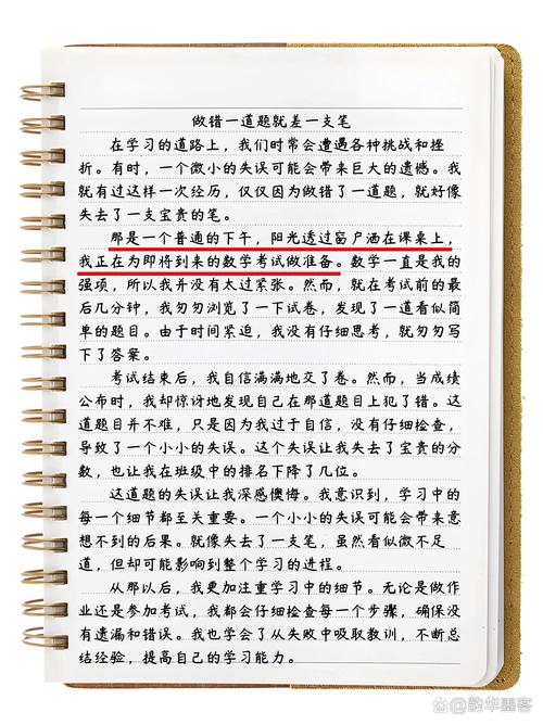 做错一到题就插一下的写小作文智能纠错本
