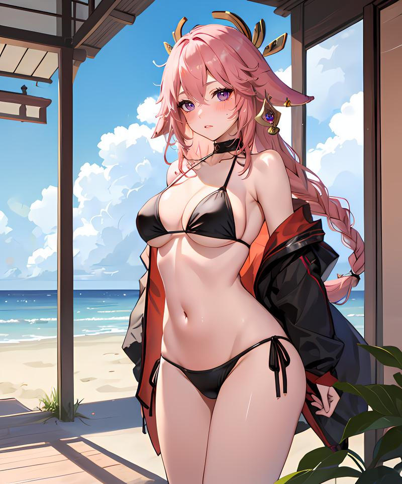 八重神子开襟大欧派乳液，滋润肌肤，带来舒适体验